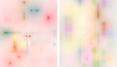 Hespérides 001 y Hespérides 004, Díptico. Pintura abstracta