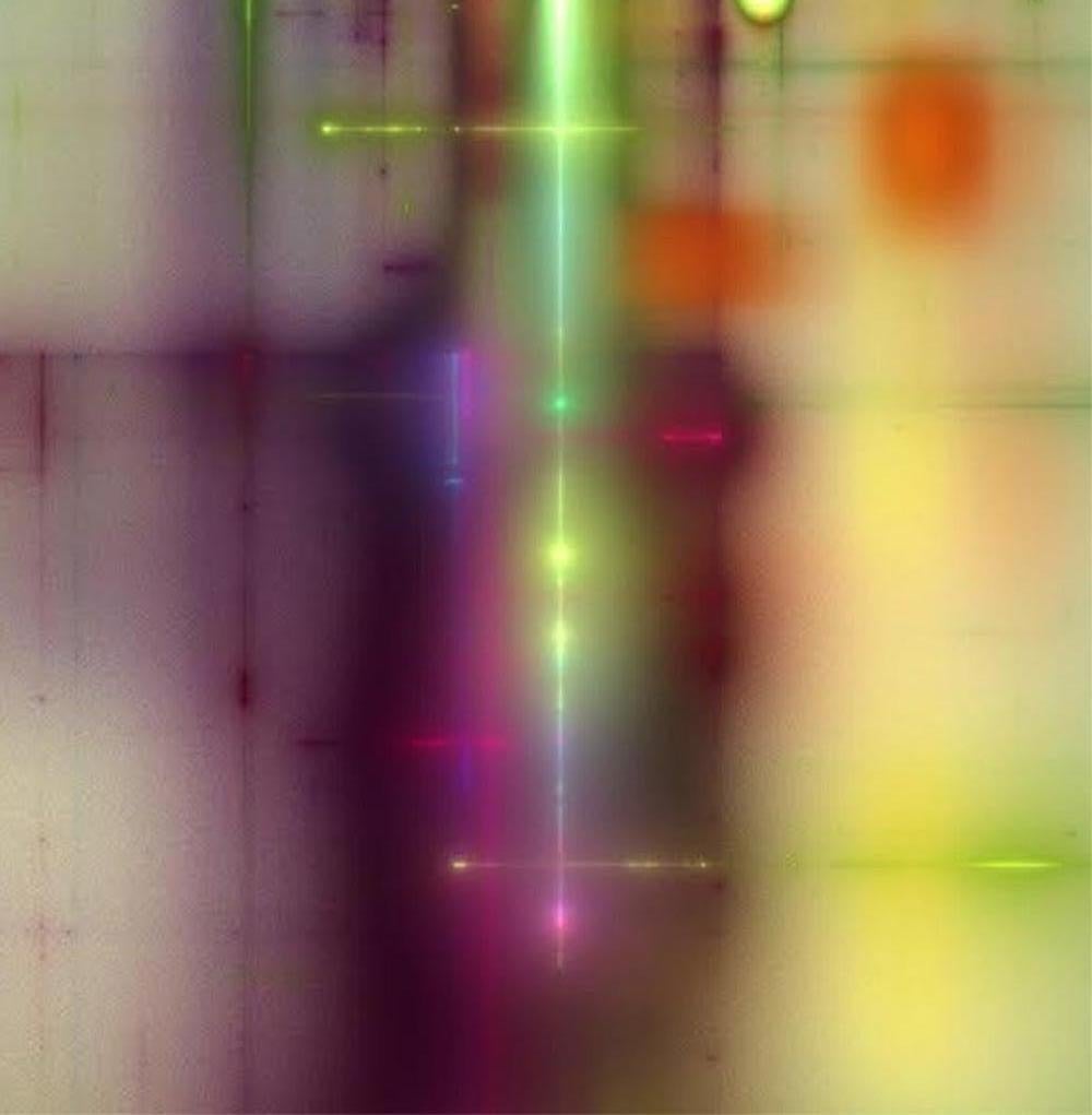 Khloris 007. Pittura astratta. Dalla serie Khloris - Mixed Media Art Astratto di Francisco Larios