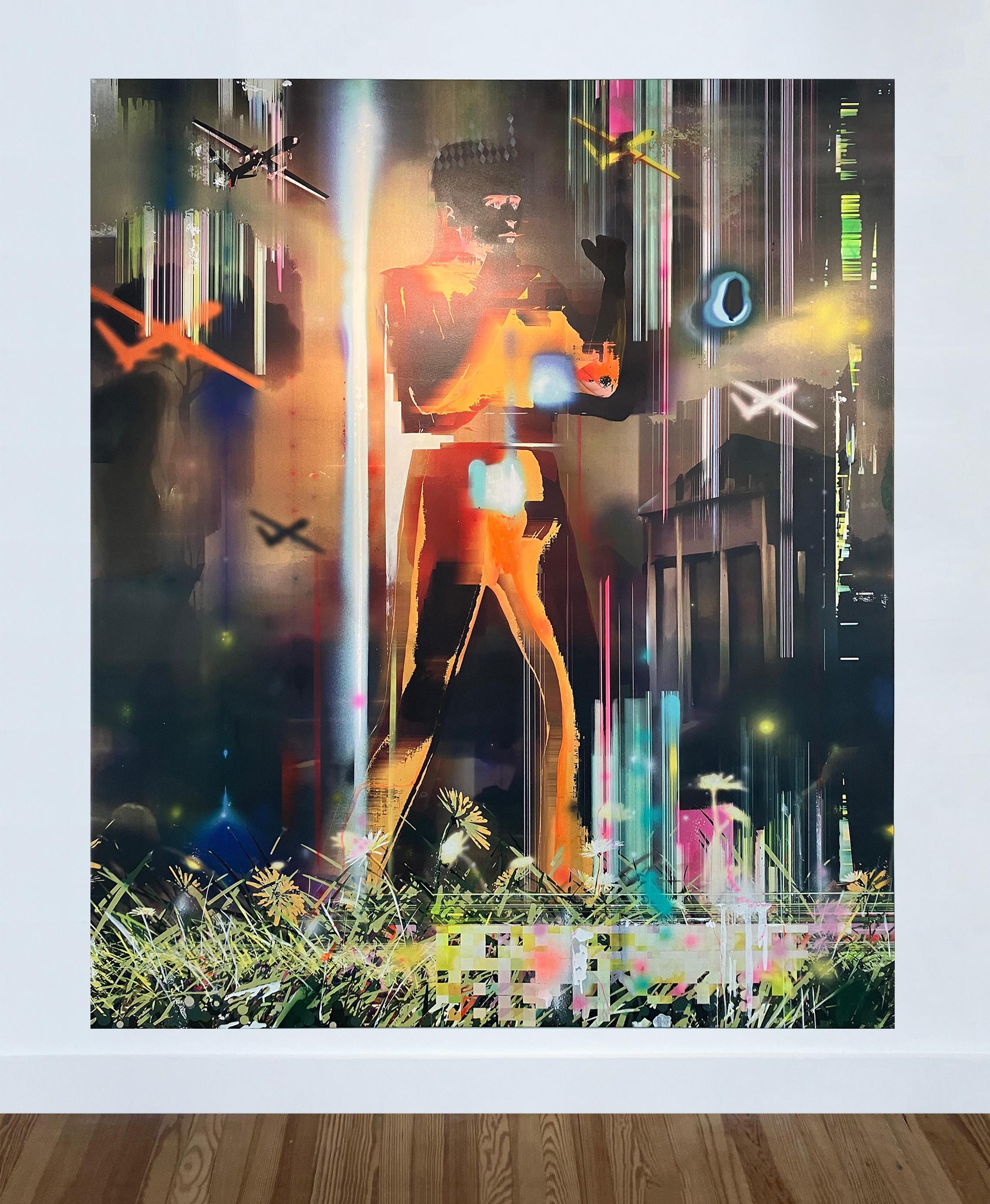 Plucking Daisies. Figurative Painting. From The Khloris Series For Sale 4