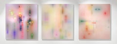 Triptych: Hesperides 003, Hesperides 004 and Hesperides 001. Abstract Paintings