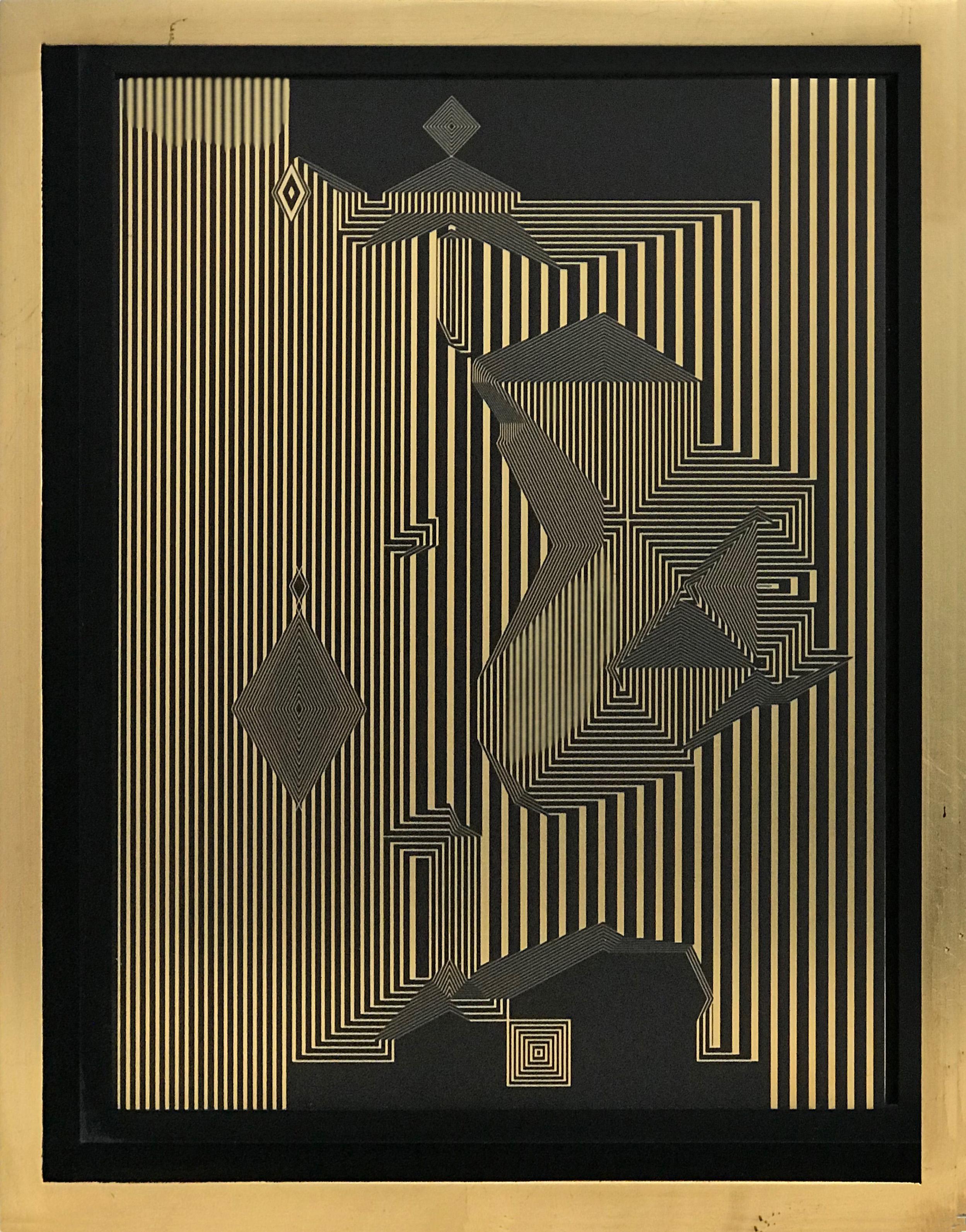 Sin título 15 y Sin título 16.  Del  Serie Mexicana Ryōan-ji. - Painting de Francisco Larios