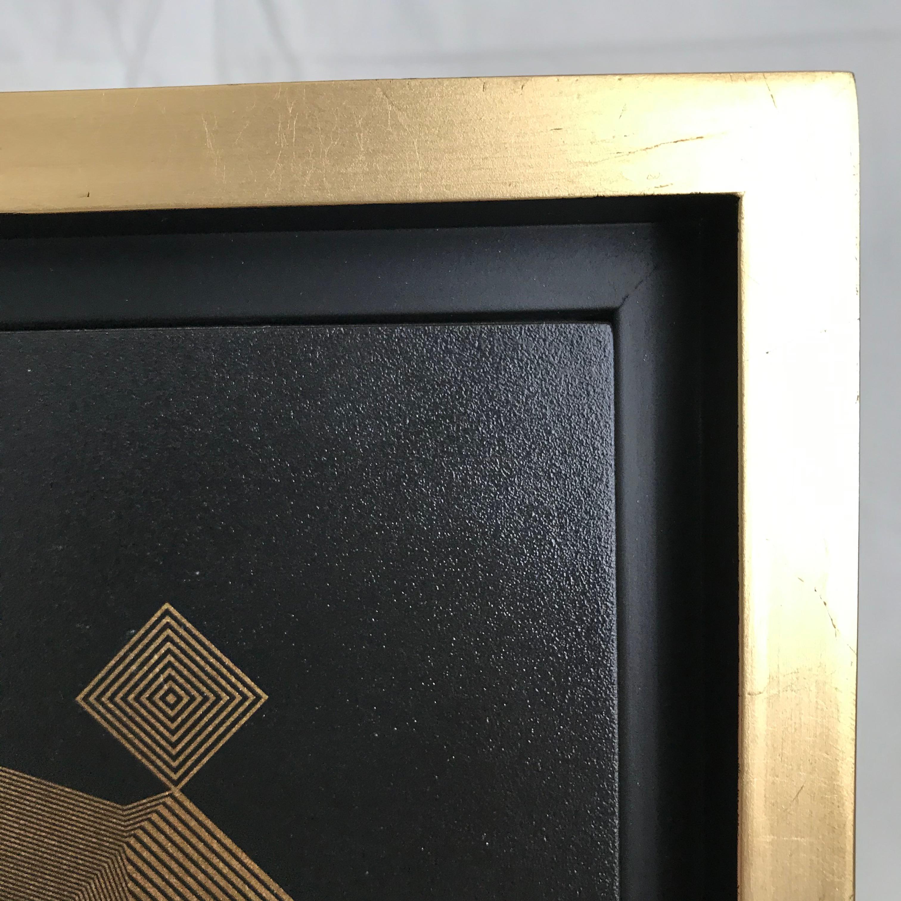 Sans titre 20, 2019 par Francisco Larios
Laque, acrylique, huile et feuille d'or sur MDF profond
Taille de l'image : 9.5 in. H x 9.5 in. W
Taille du cadre : 11.6 in. H x 11.6 in. La x 1.5 cm D
Unique en son genre

A partir de la  Série mexicaine
