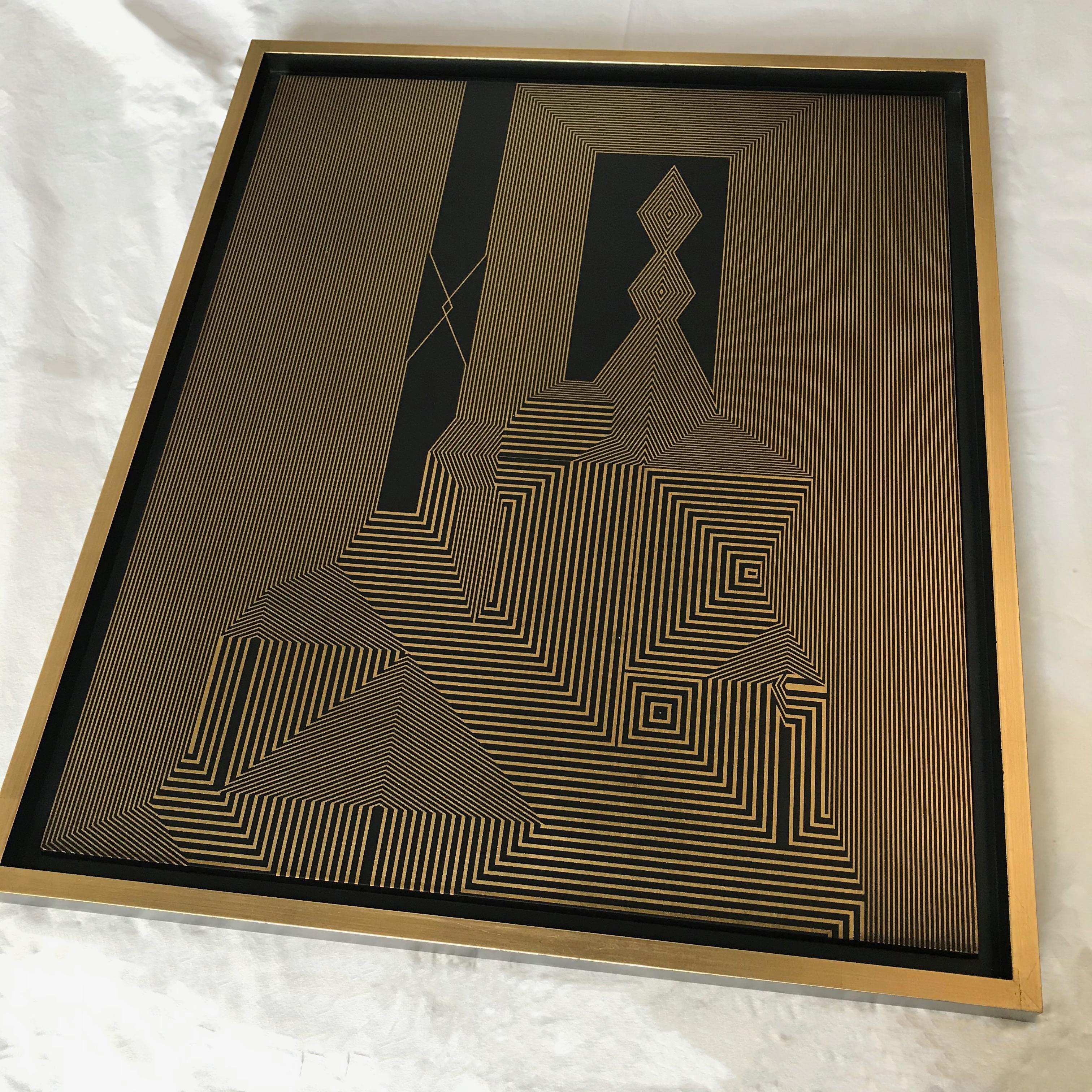 Sin título 26 y Sin título 24 Del  Serie Mexicana Ryōan-ji. - Abstract Painting Negro de Francisco Larios