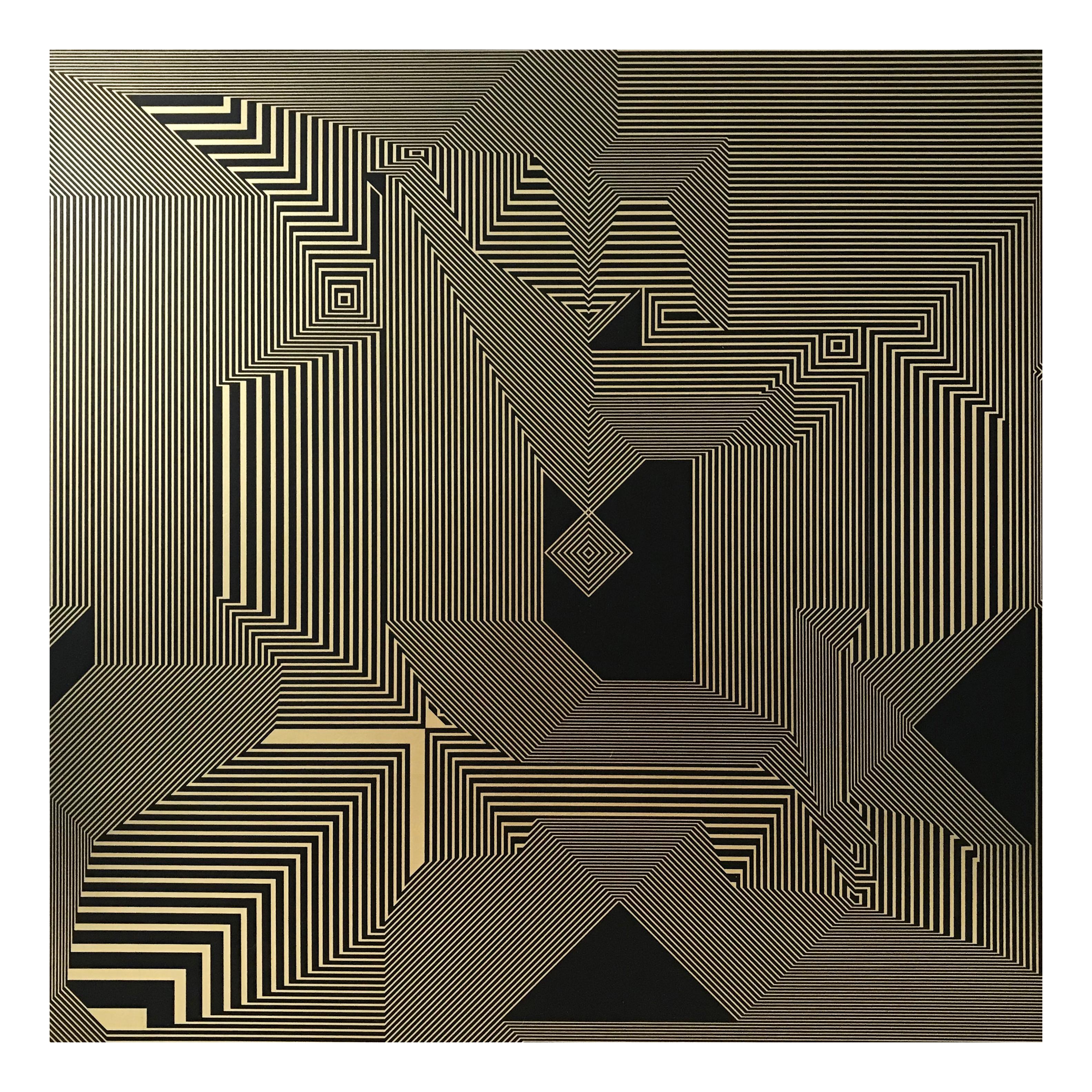 Sin título 7 y 2, Díptico. De la serie mexicana Ryōan-ji - Painting Abstracto de Francisco Larios