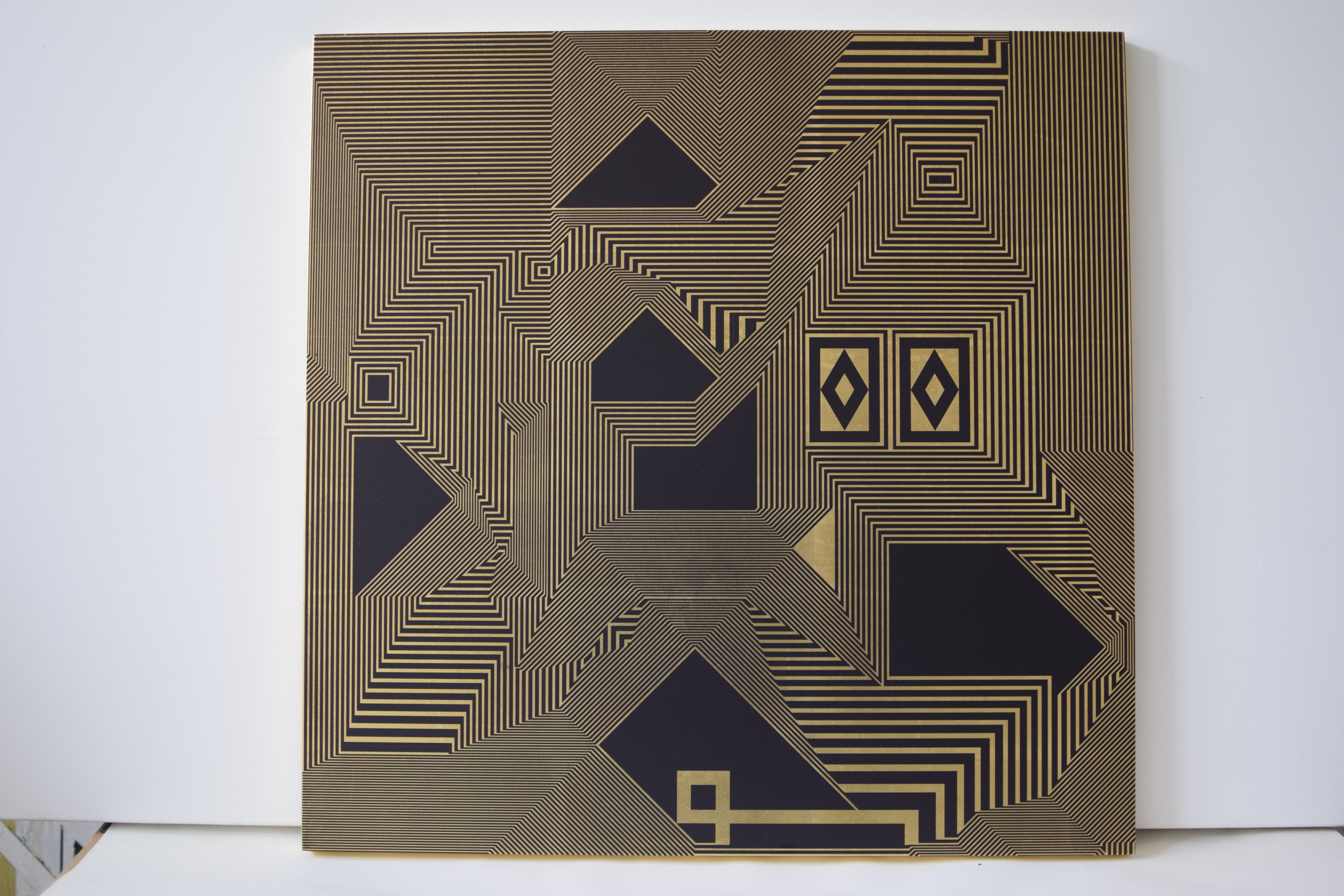 Senza titolo 9,  Dalla serie messicana Ryōan-ji - Mixed Media Art Astratto di Francisco Larios