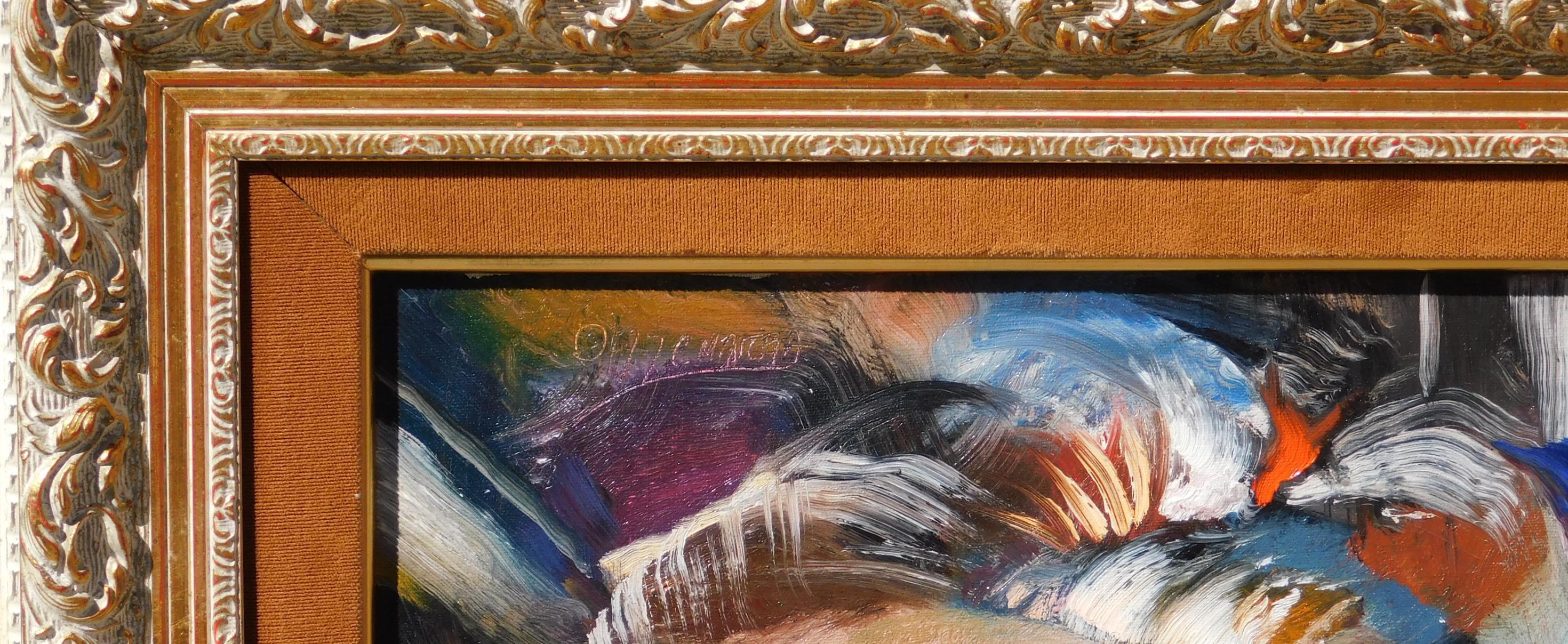 Olio su tela dell'artista argentino Francisco Masseria (1927-2002) 
Olio su tela con dimensioni di 20 