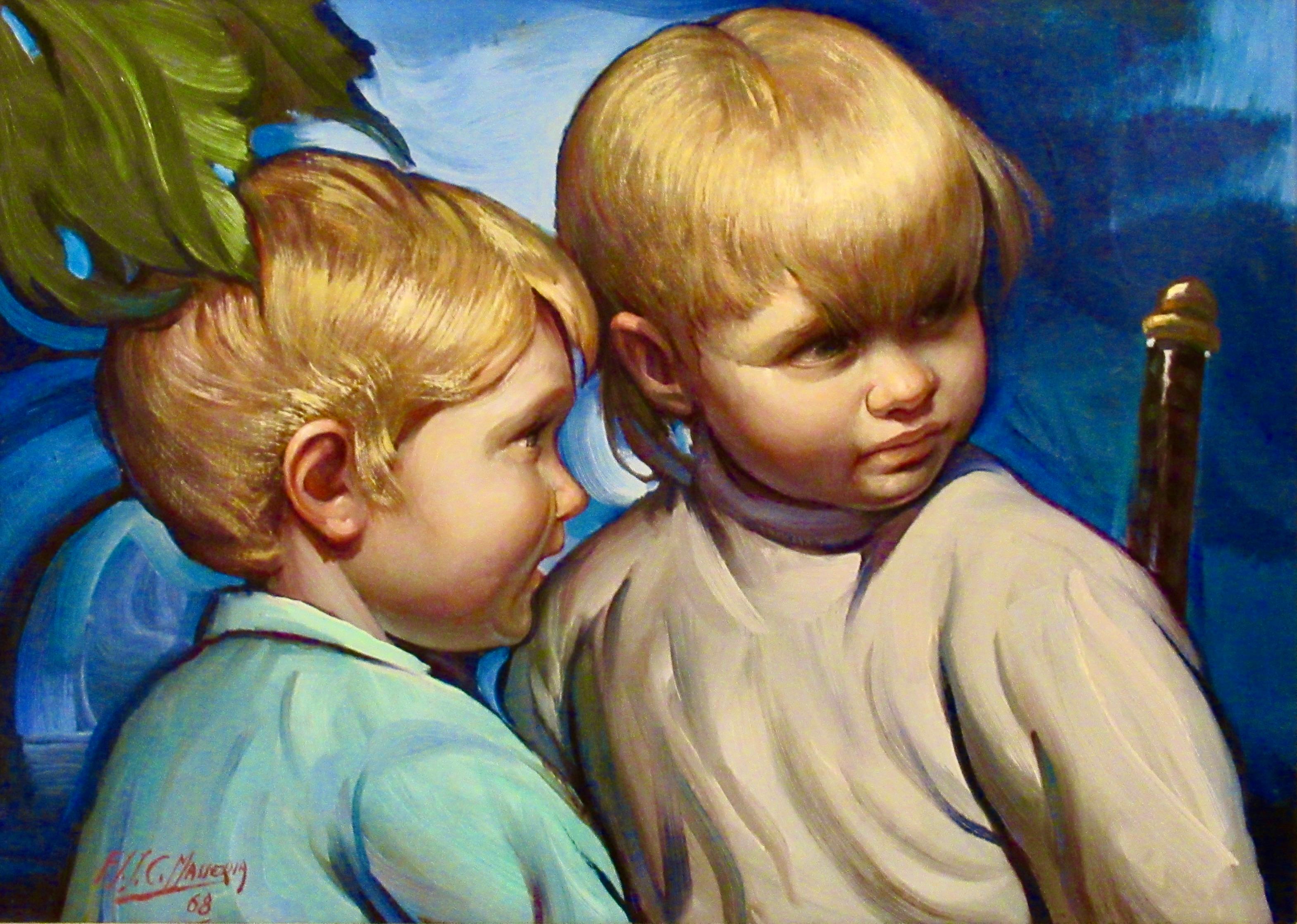 Sibling - Painting by Francisco Masseria