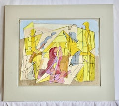 Bourrée Fantasque #1 Pastel sur papier Milieu du 20ème siècle Modernity tel que vu sur 'Étoile'