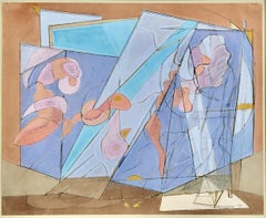 Bourrée Fantasque #10 Pastel on Paper Mid 20th Century Modern as seen on Étoile