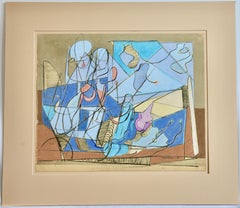 Bourrée Fantasque #12 Pastel sobre papel Moderna de mediados del siglo XX vista en Étoile