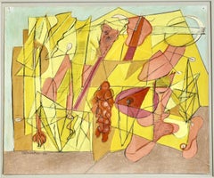 Bourrée Fantasque #2 Pastel on Paper Mid 20th Century Modern as seen on 'Étoile'
