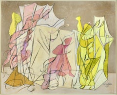 Bourrée Fantasque #9 Pastel on Paper Mid 20th Century Modern as seen on 'Étoile'