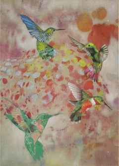 Birds 013- Contemporary, Abstract painting, Animals, stil-life, figurative, nude