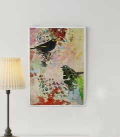 Birds 19a- Contemporary, Abstract, Expressionist, Modern, Street art, Surrealist