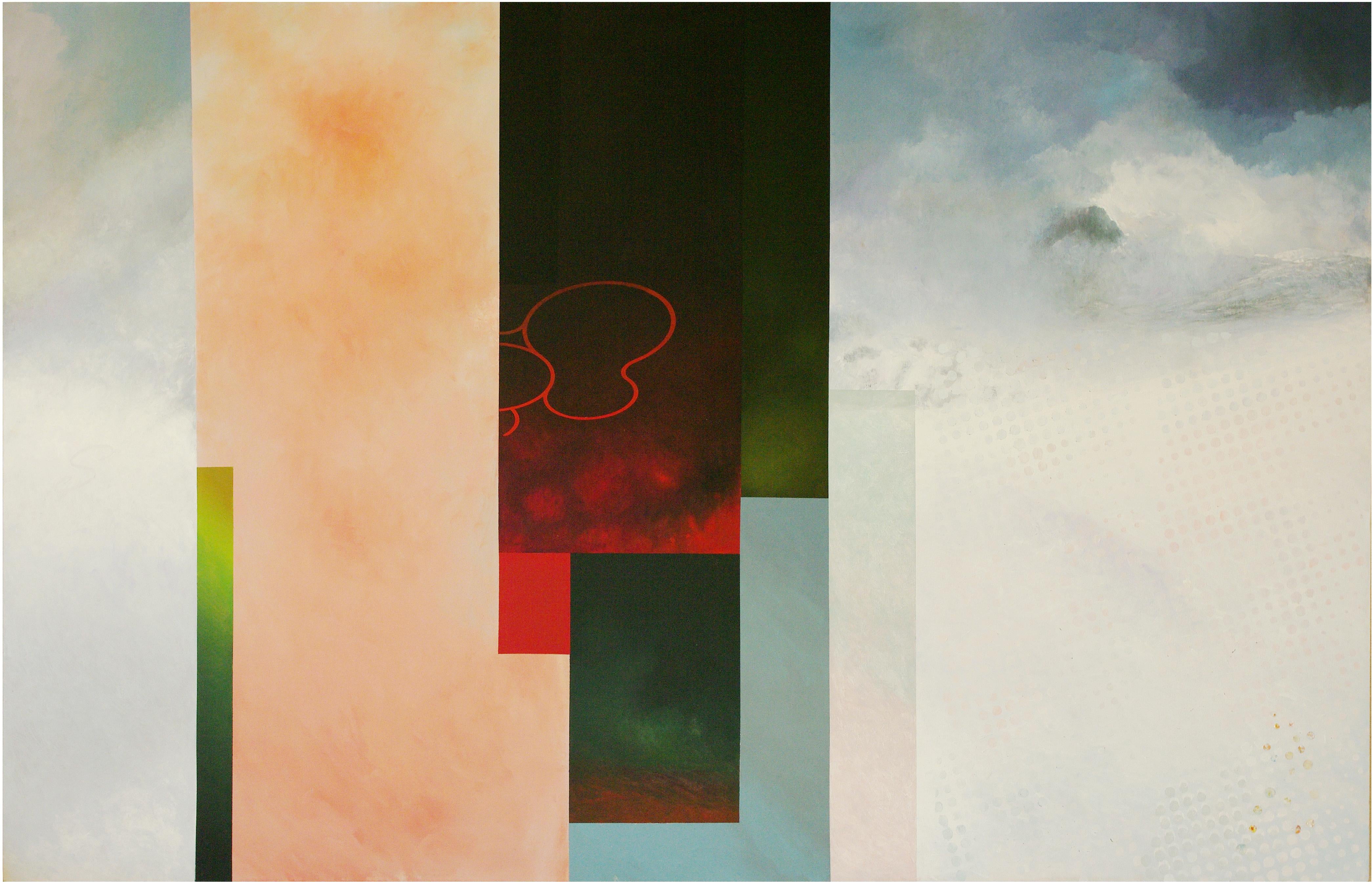 Abstract Painting Francisco Nicolás - Ice - Contemporain, abstrait, minimaliste, moderne, pop art, surréaliste, paysage