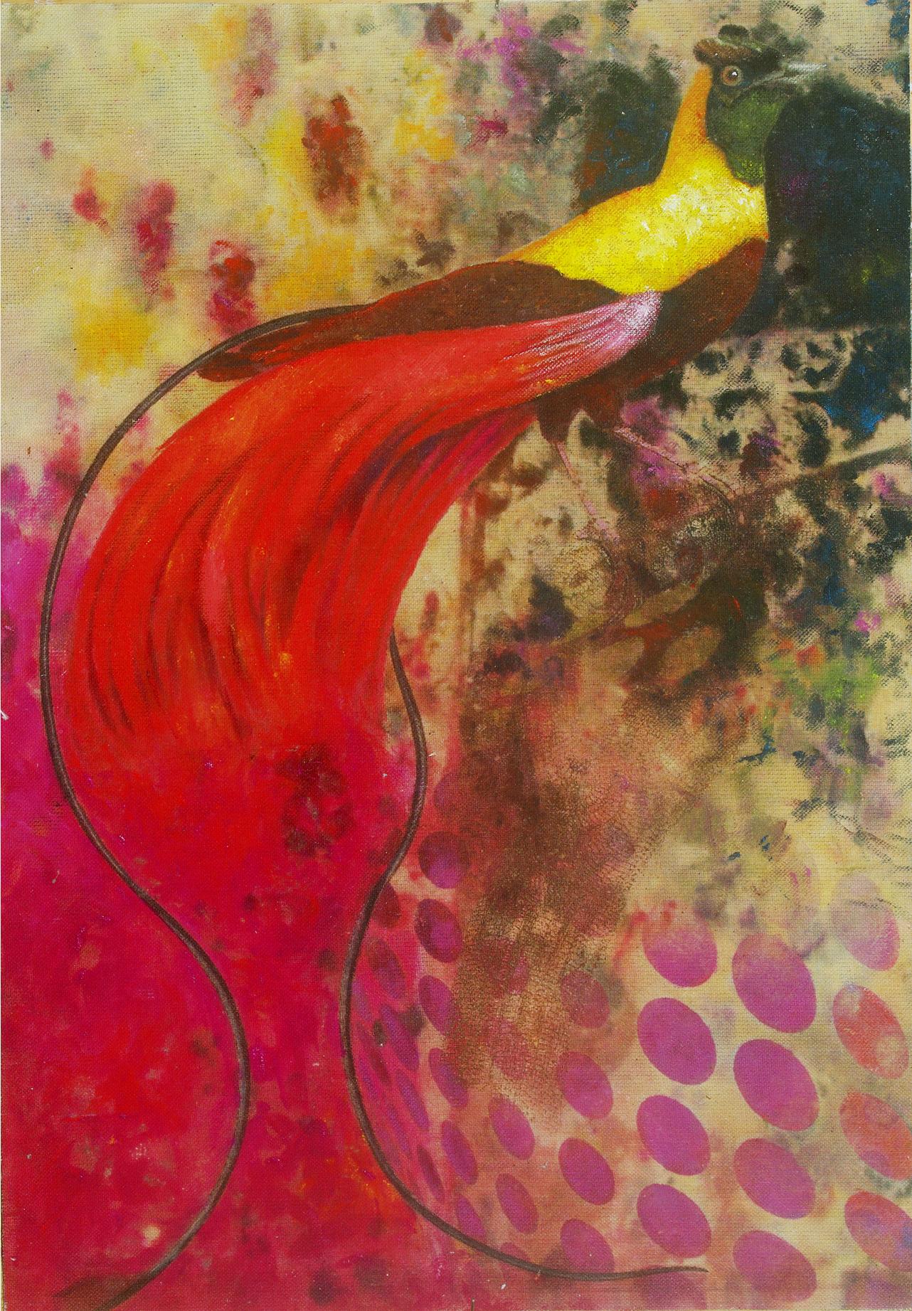 Francisco Nicolás Abstract Painting - Birds 014