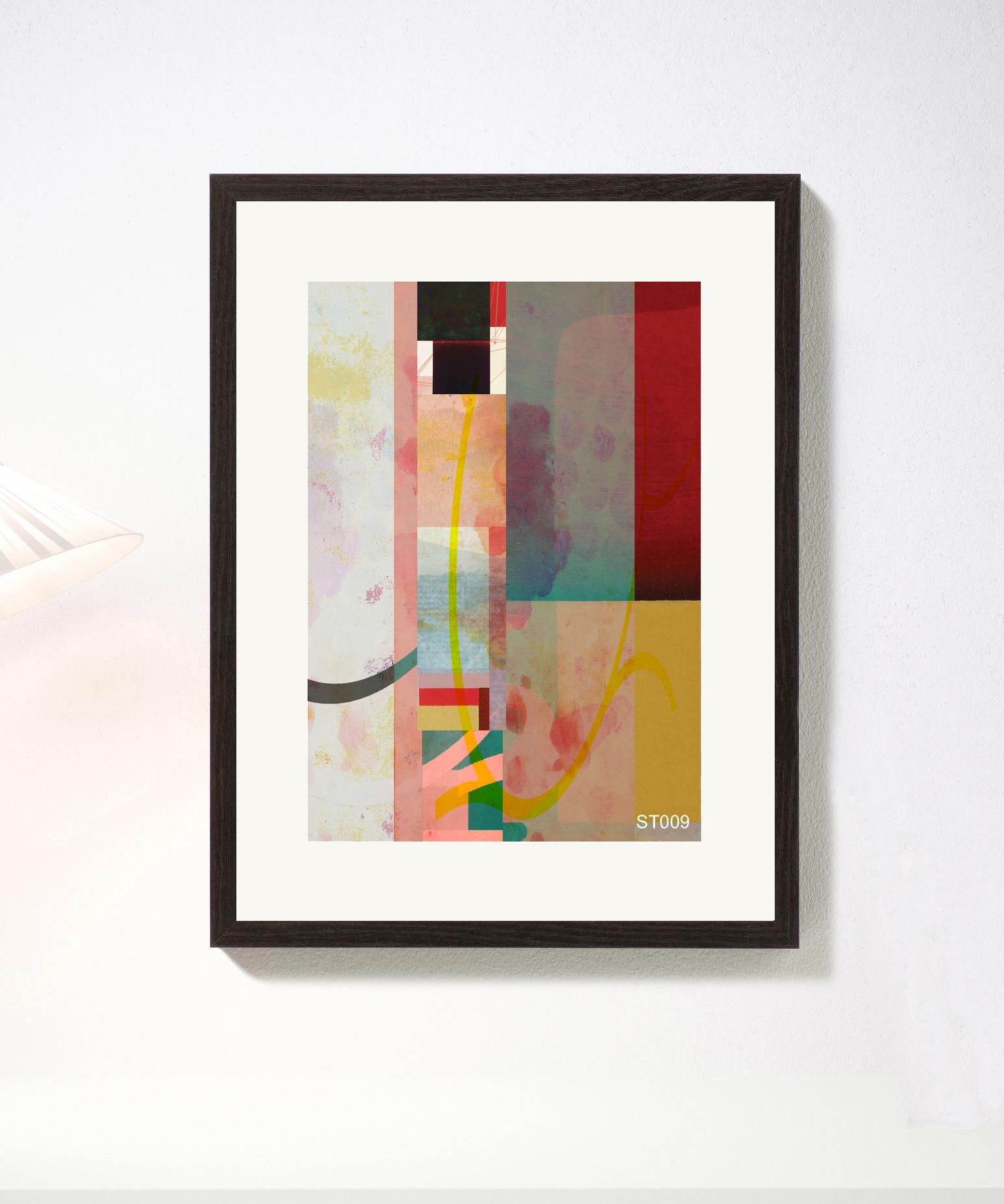 Abstract-Contemporary, Abstract, Expressionism, Modern, Pop art, , Geometric - Print by Francisco Nicolás