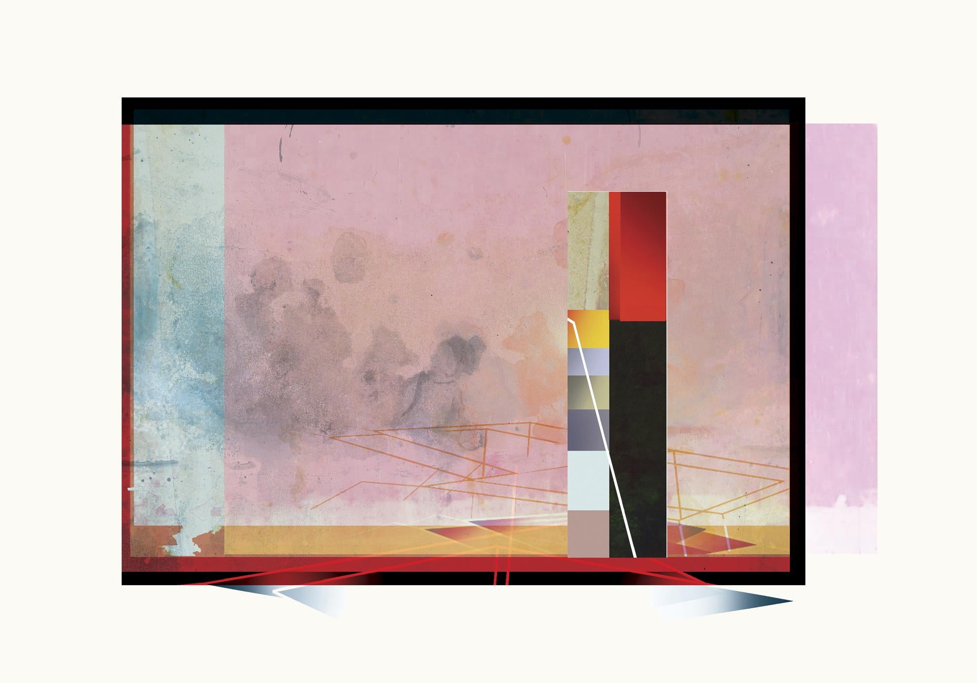 Francisco Nicolás Abstract Print – Casa 1 – Zeitgenössisch, Abstrakt, Pop Art, Surrealistisch, geometrisch, Landschaft 