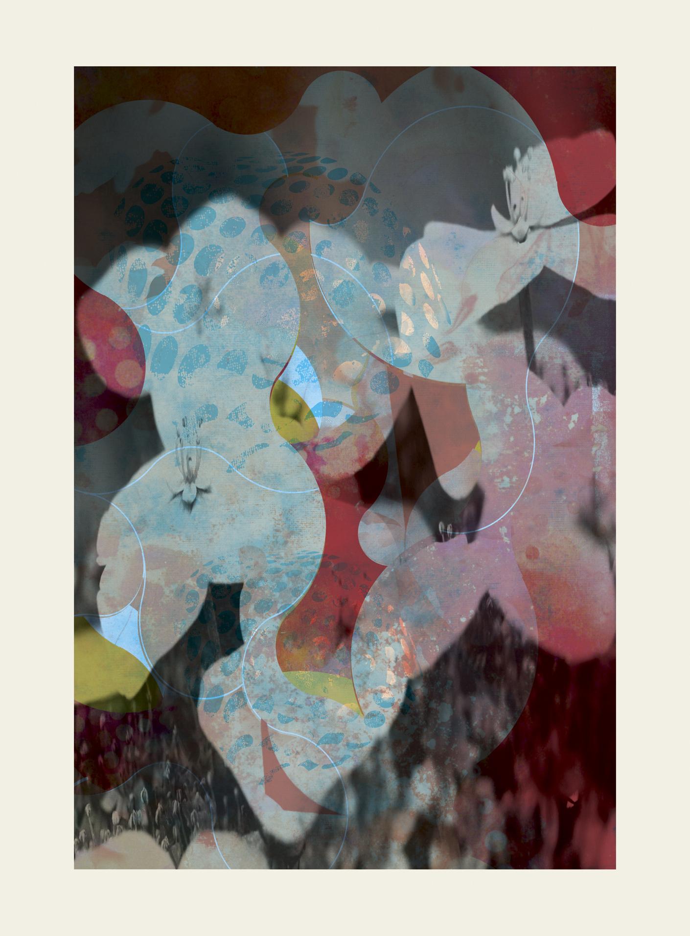 Francisco Nicolás Abstract Print - flower51-Contemporary, Abstract Gestual, Street art, Pop art, Modern, Geometric