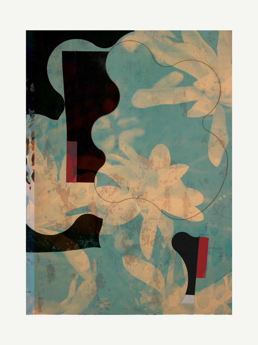 Francisco Nicolás Abstract Print - Flowers IV - Contemporary, Abstract, Expressionism, Modern, Pop art, Geometric