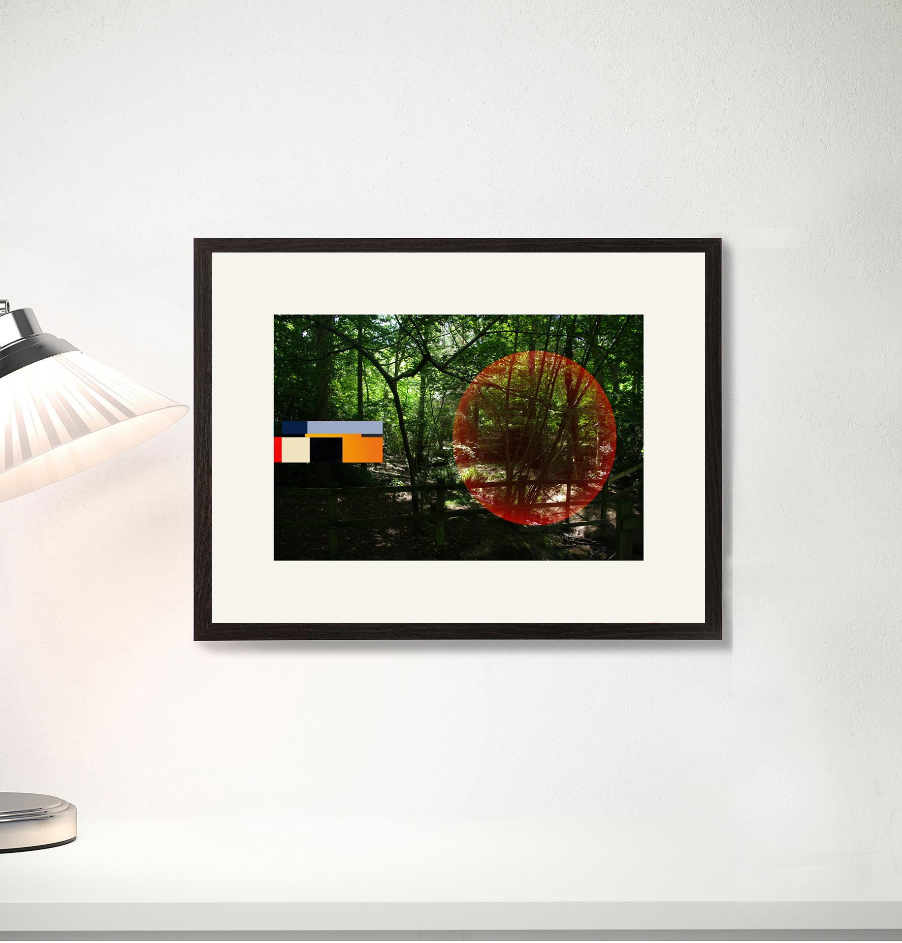 Forest - Contemporary, Abstract, Minimalism, Modern, Surrealist, Landscape - Print by Francisco Nicolás