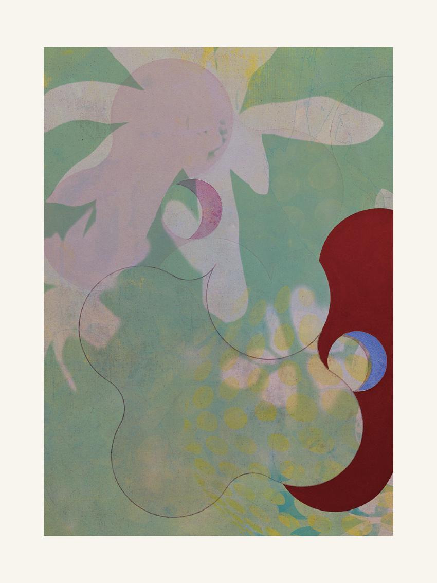 Abstract Print Francisco Nicolás - Green -Contemporain, abstrait, moderne, Pop art, surréaliste, paysage, nature