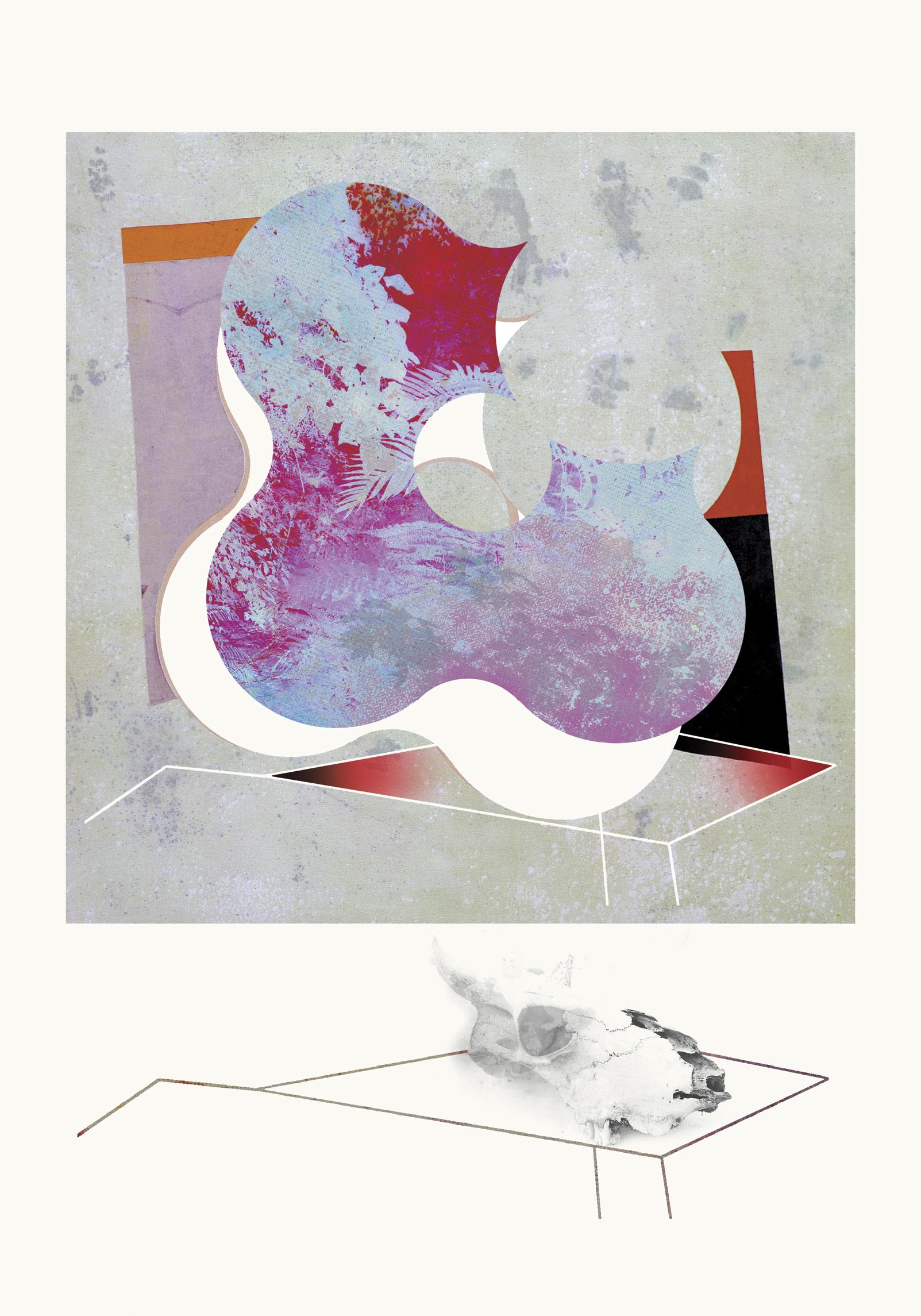 Francisco Nicolás Figurative Print -  M00ba9-Contemporary, Abstract, Minimalism, Modern, Expressionist, Surrealist