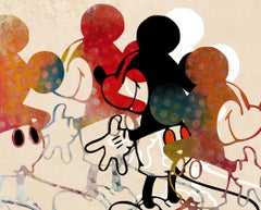 M010-Figurative, Street Art, Pop Art, Moderne, Zeitgenössische, Abstrakte Mickey Mous