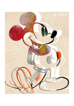 M011-Figuratif, Street art, Pop art, Moderne, Contemporain, abstrait Mickey Mous