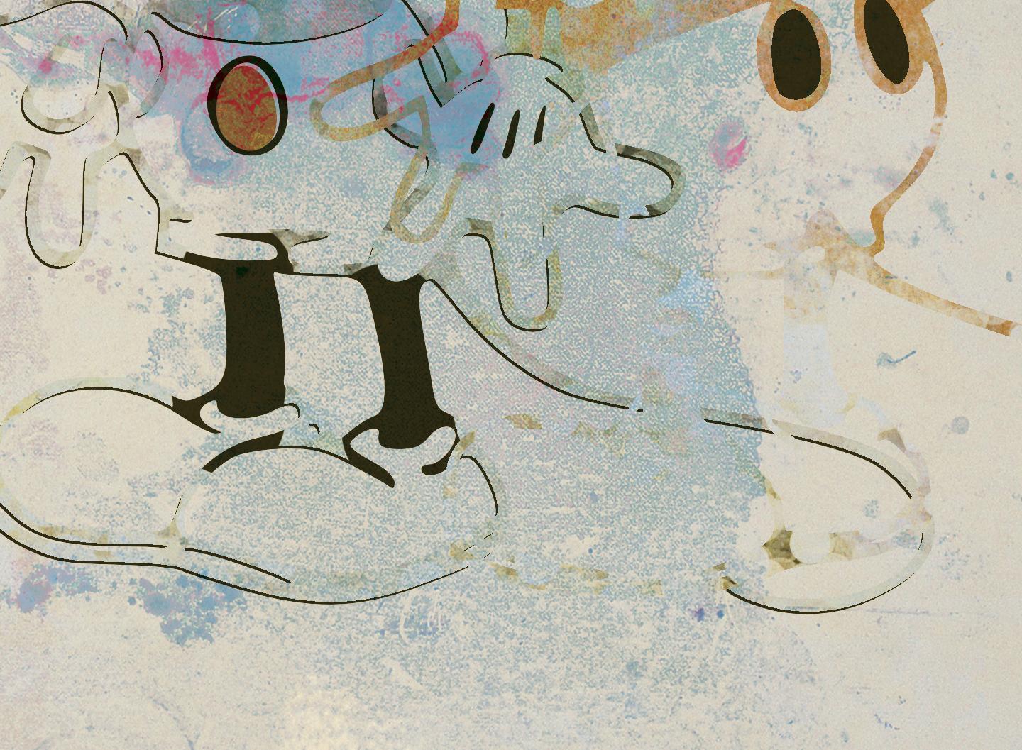 M011-Figurative, Street Art, Pop Art, Moderne, zeitgenössische abstrakte Mickey Mouse – Print von Francisco Nicolás