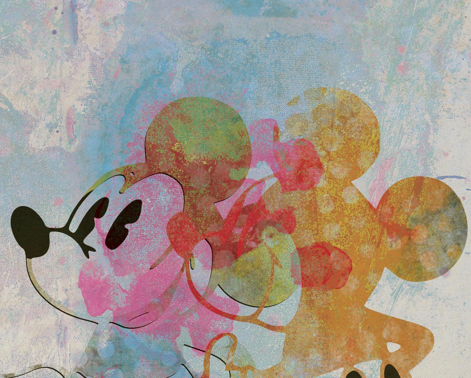 M011-Figurative, Street art, Pop art, Modern, Contemporary Abstract Mickey Mouse - Pop Art Print by Francisco Nicolás