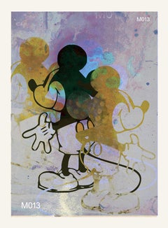 M013-Figurative, Street art, Pop art, Modern, Contemporary Abstract Mickey Mouse