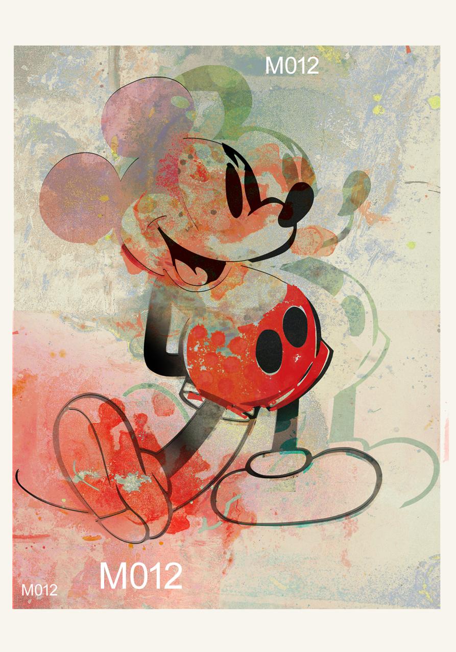 Francisco Nicolás Portrait Print - M016-Figurative, Street art, Pop art, Modern, Contemporary, Abstract Mickey Mous