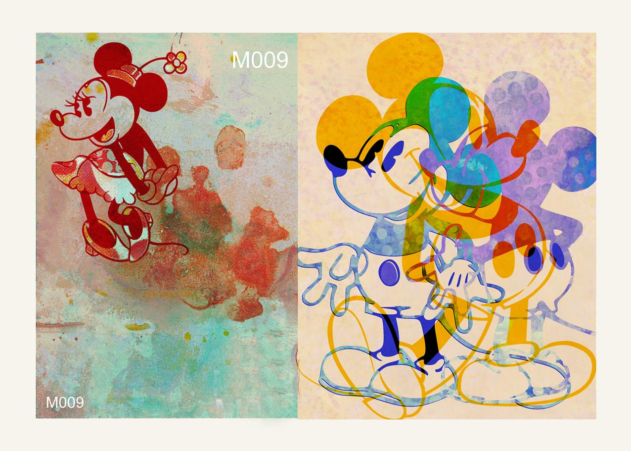 M016-Figurative, Street art, Pop art, Modern, Contemporary, Abstract Mickey Mous