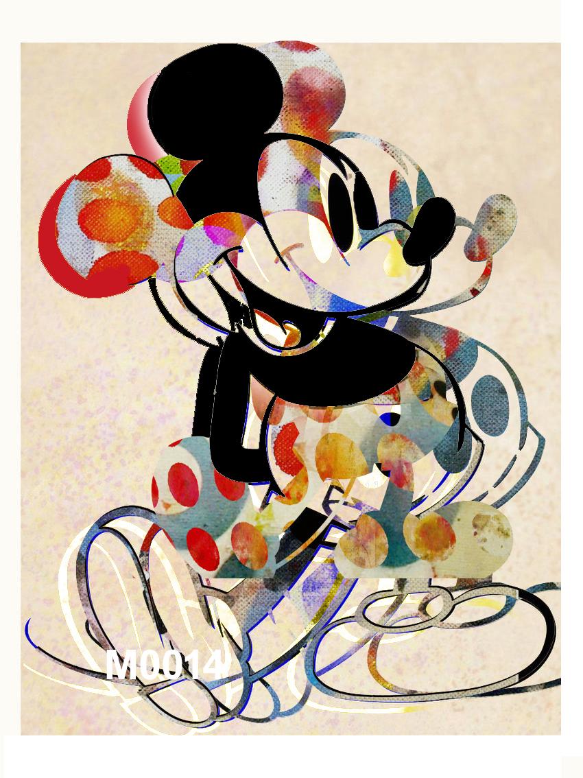 Francisco Nicolás Figurative Print - M018-Figurative, Pop art. Street art, Modern, Contemporary, Abstract Mickey Mous