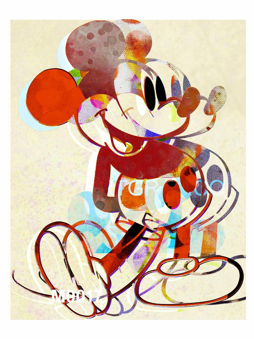 Francisco Nicolás Figurative Print - M021-Figurative, Pop art. Street art, Modern, Contemporary, Abstract Mickey Mous