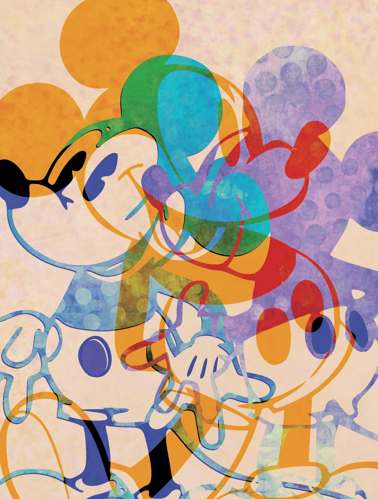 M17-Figurative, Street Art, Pop Art, Moderne, Zeitgenössisches, Abstraktes Mickey Mouse – Print von Francisco Nicolás