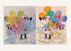 M17-Figurative, Street art, Pop art, Modern, Contemporary, Abstract Mickey Mouse