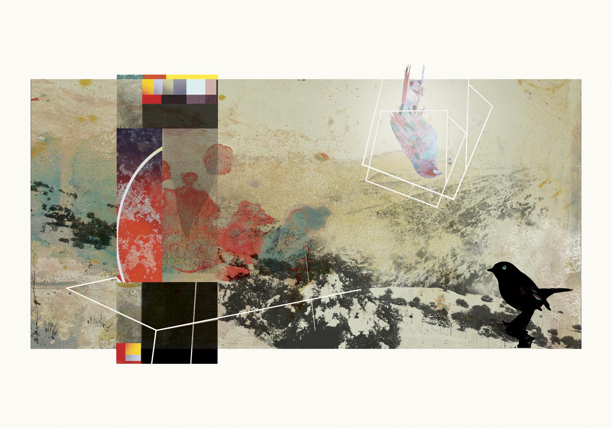 Francisco Nicolás Abstract Print - Mountain 3 - Contemporary, Abstract, Pop art, Surrealist, geometric, landscape 