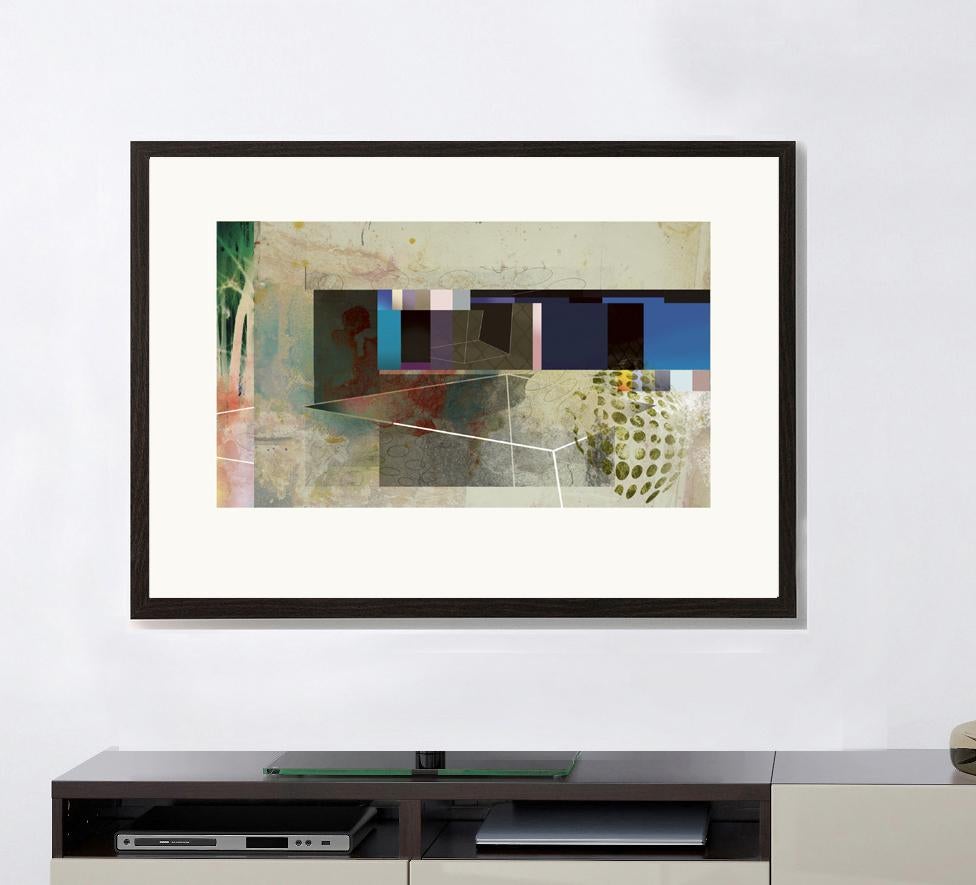 One Table At Home – zeitgenössisch, abstrakt, expressionistisch, modern, Pop Art,  – Print von Francisco Nicolás