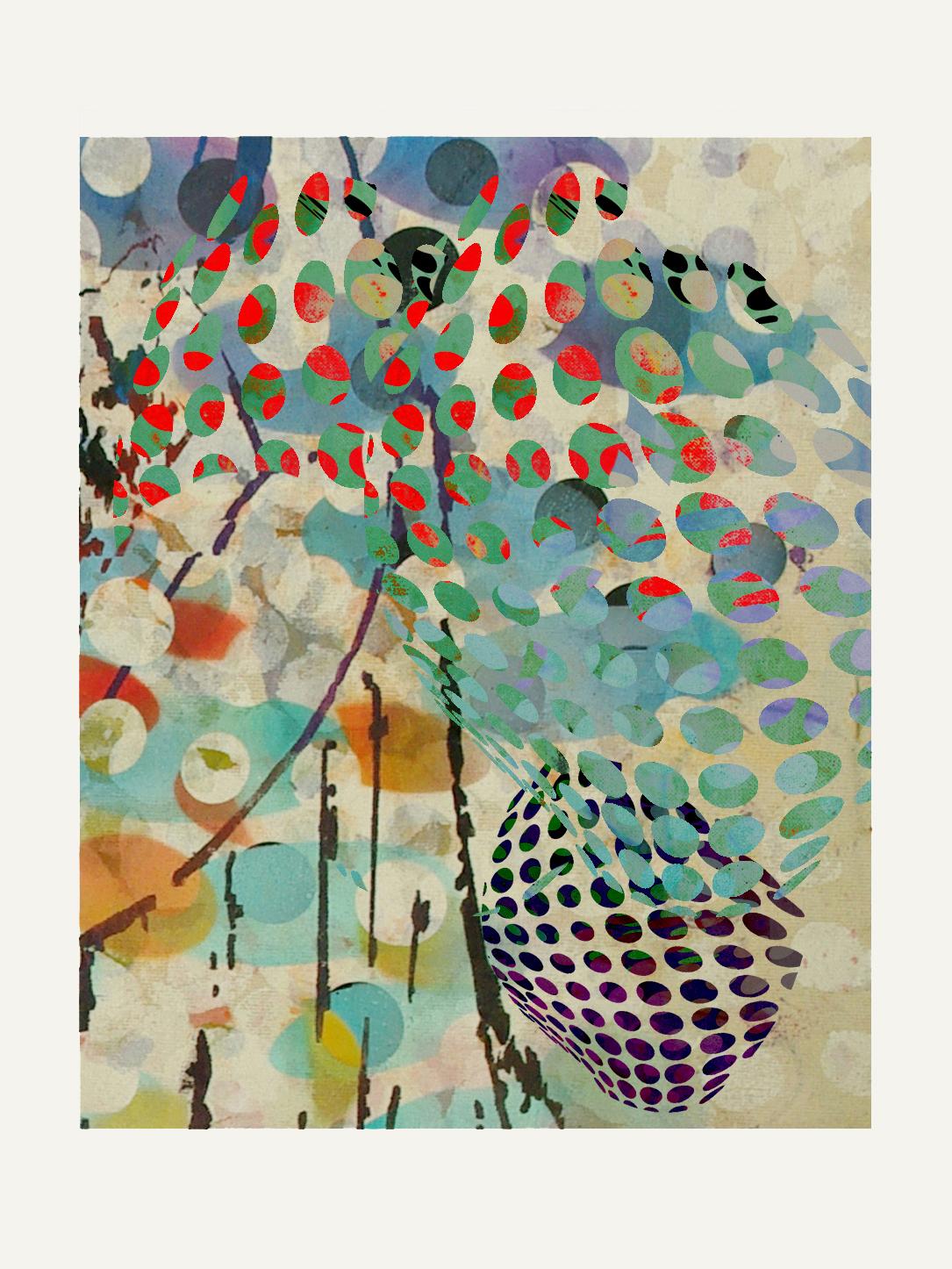 Abstract Print Francisco Nicolás - ST0038-Contemporain, abstrait, expressionnisme, moderne, pop art, , géométrique