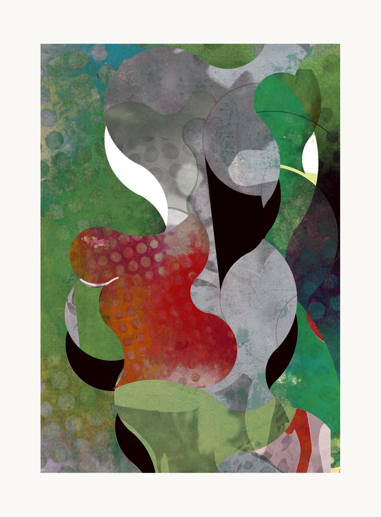 Francisco Nicolás Abstract Print – ST0045-Zeitgenössische, abstrakte, gestische, Straßenkunst, Pop-Art, Moderne, Geometrische Kunst