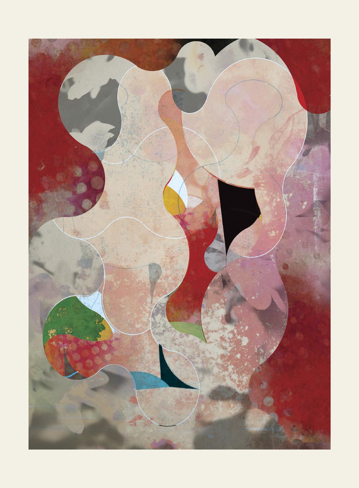 Francisco Nicolás Abstract Print – ST1As75-Contemporary , Abstrakt, Gestal, Street Art, Pop Art, Moderne, Geometrische Kunst