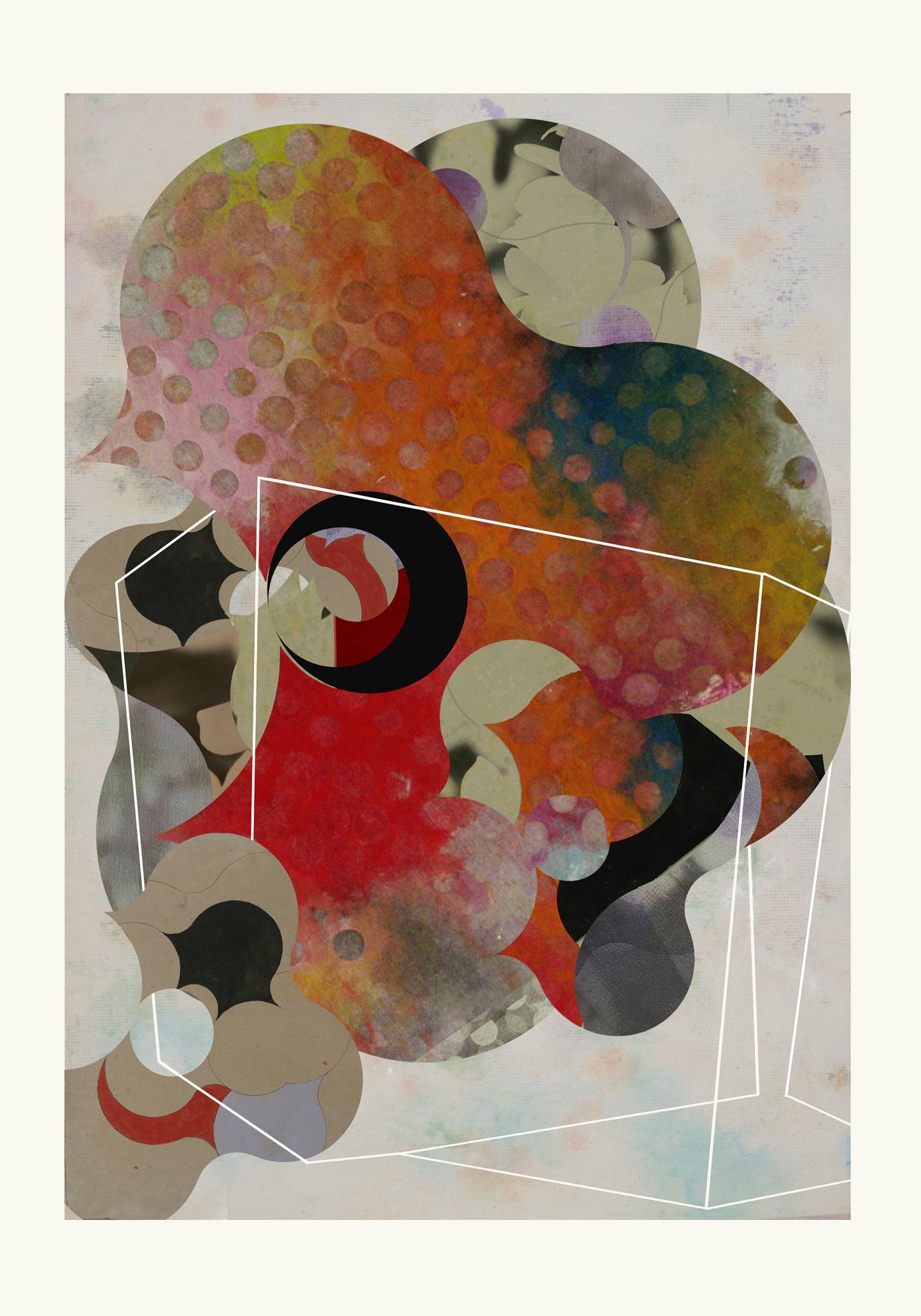 Francisco Nicolás Abstract Print - ST1pC01-Contemporary , Abstract, Gestual, Street art, Pop art, Modern, Geometric