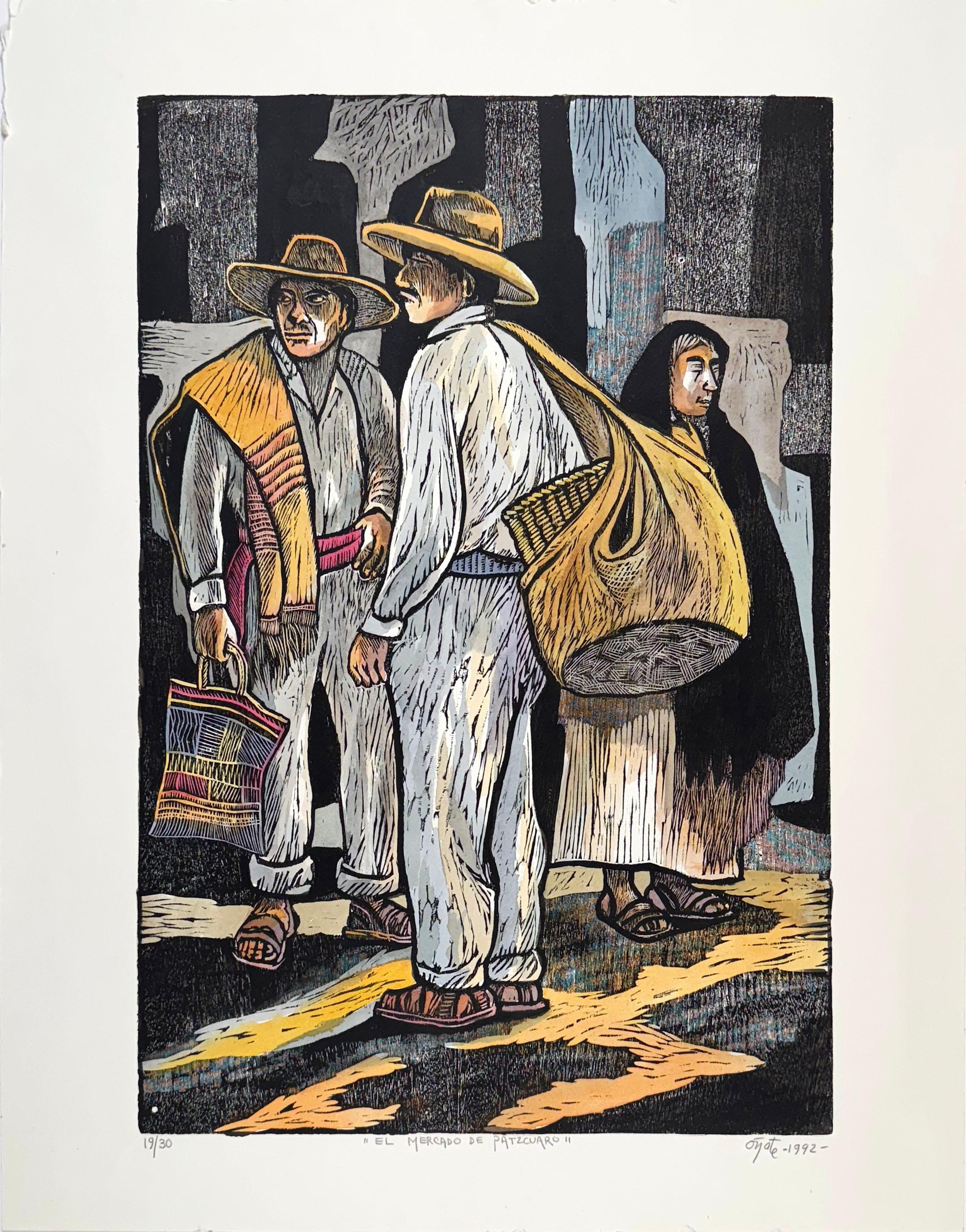 El Mercado de Pátzcuaro II - Print de Francisco Oñate