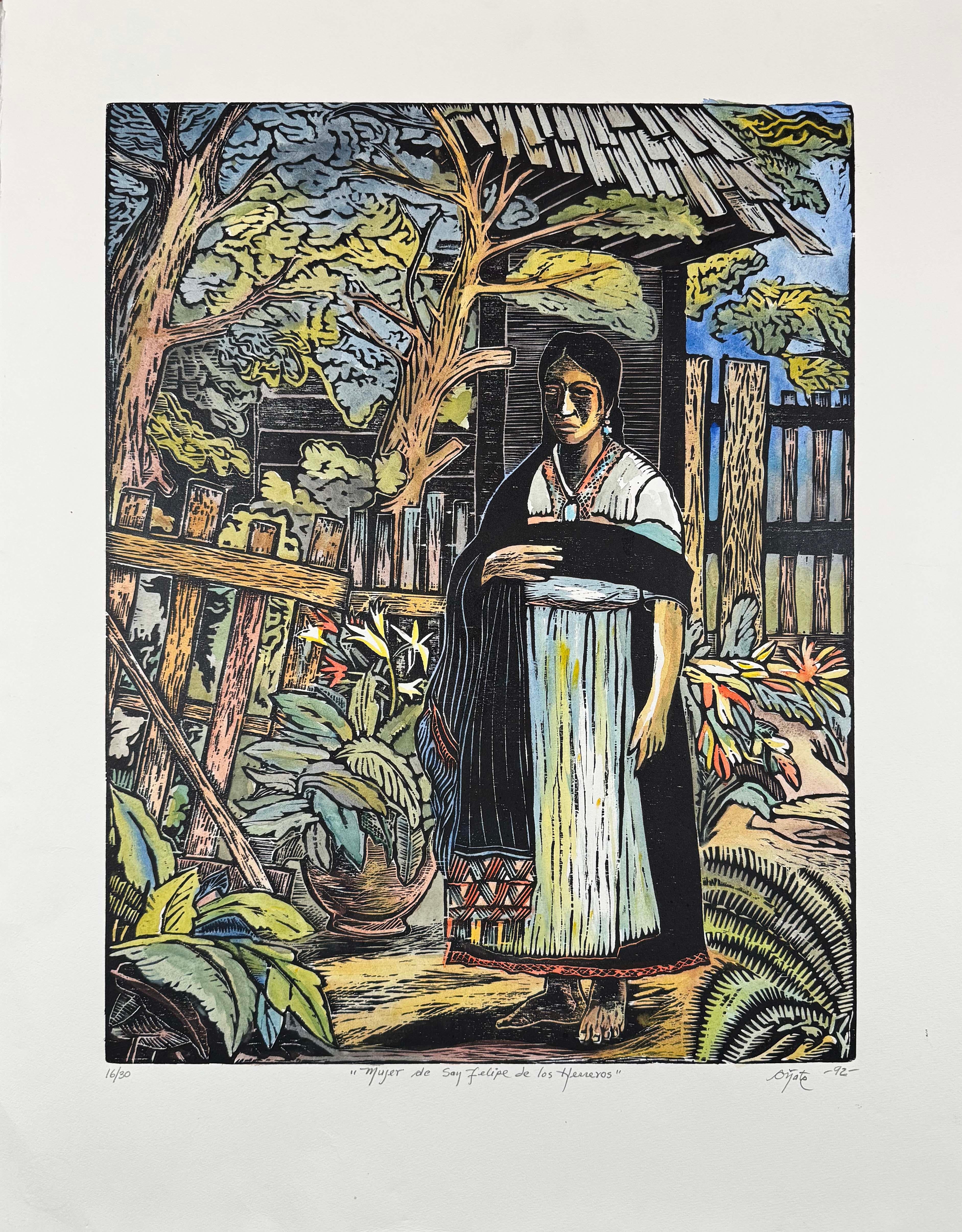 Mujer de San Felipe - Print by Francisco Oñate