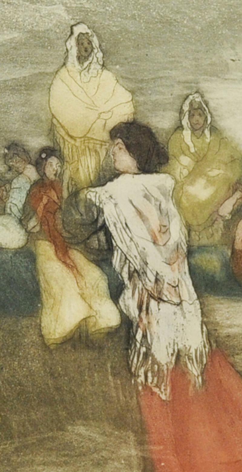 Sevillanas - Post-Impressionist Print by Francisco 