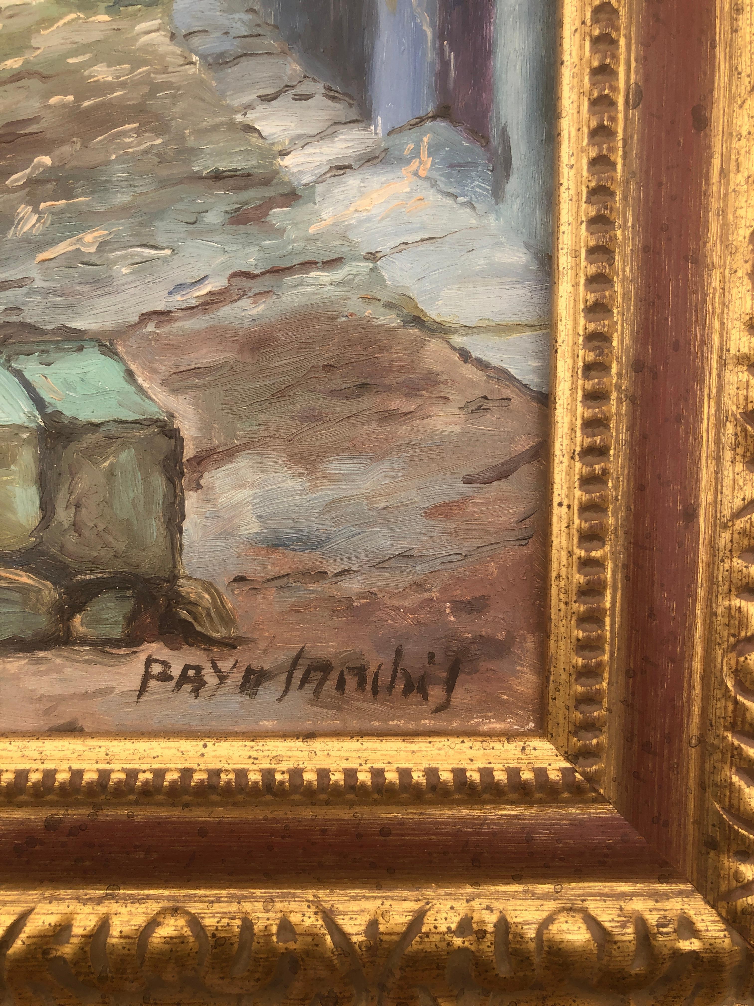 Paesaggio di Valencia olio su tela Spagna - Painting Impressionismo di Francisco Paya Sanchis