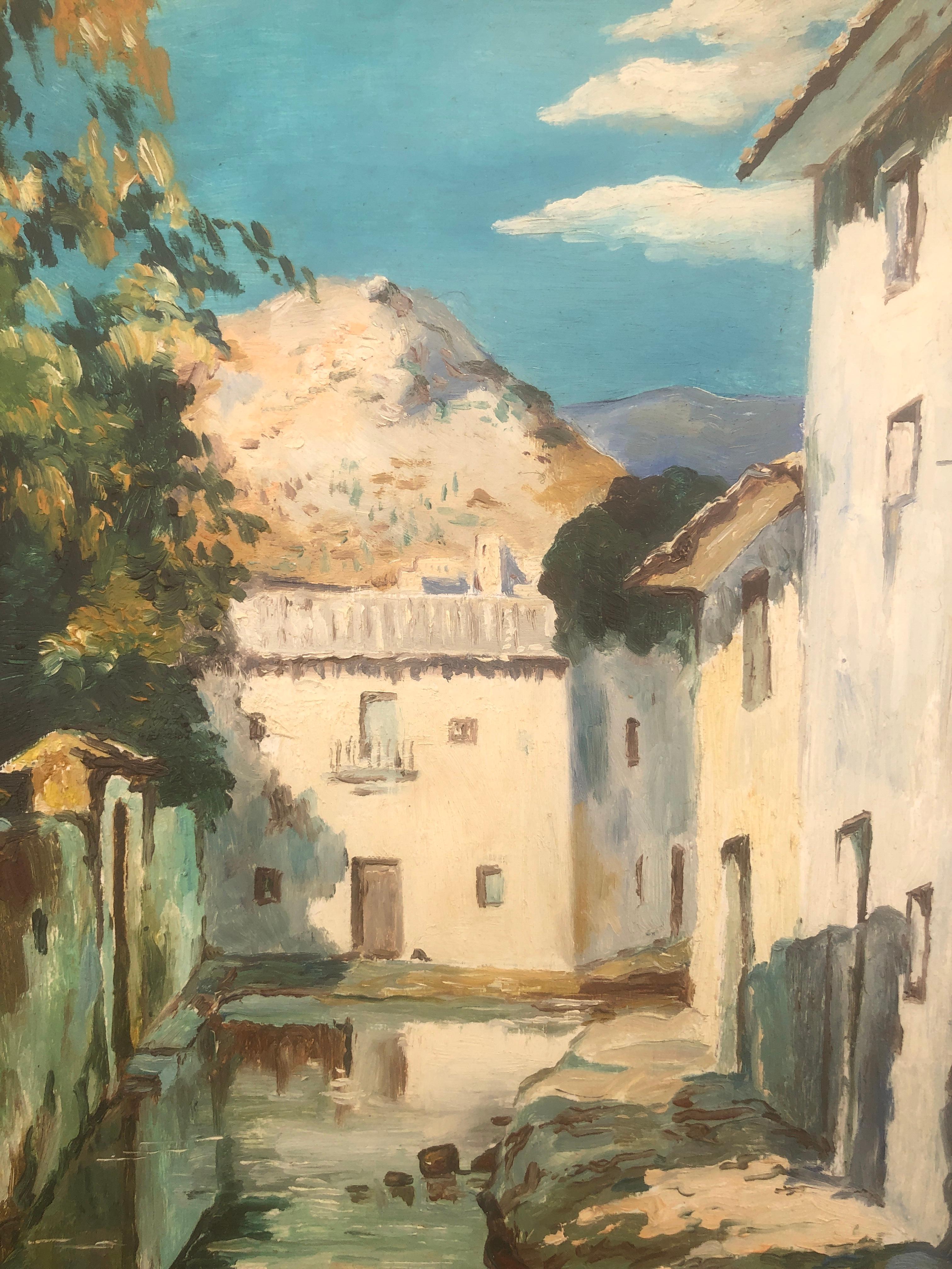Misura dell'olio 41x30 cm.
Dimensioni della cornice 63x43 cm.

Francisco Payá Sanchís (1892 - 1967)

Francisco Payá Sanchís è nato a Olocau, Valencia, nel 1892. Formatosi alla Scuola di Belle Arti di San Carlos, viene premiato a soli 16 anni per i