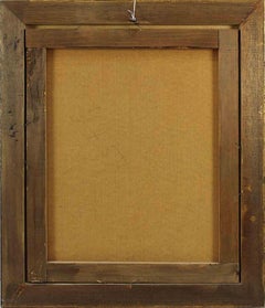 Girl at the Morning Toilet (Fille au toilette du matin) - Huile sur carton rigide de Francisco Ribera Gomez 1962